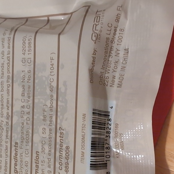 Vanilla Dream Hand Sanitizer New - Picture 4 of 4